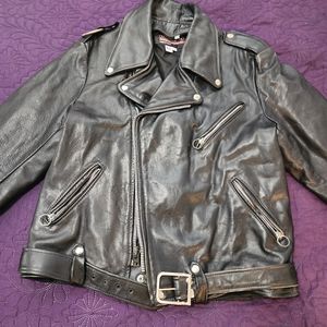 Genuine motorcycle leather jacket